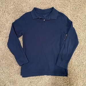 Children’s Place navy polo long sleeve size large (10-12).
